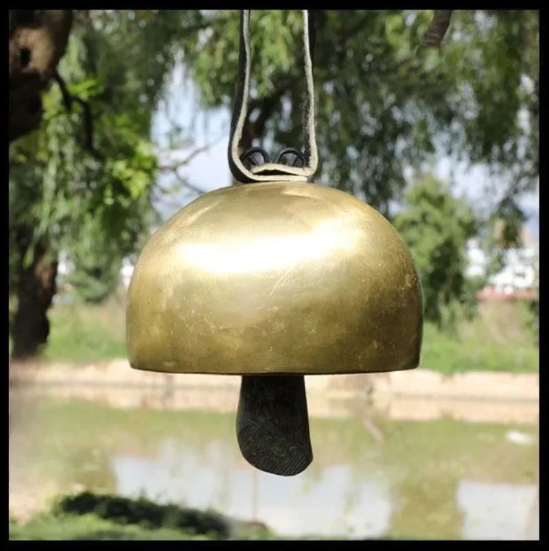Handmade Brass Bell Meditation Copper Bells Outdoor Wind Chimes Sound Healing Chakra Mindfulness Musical Instruments Percussion