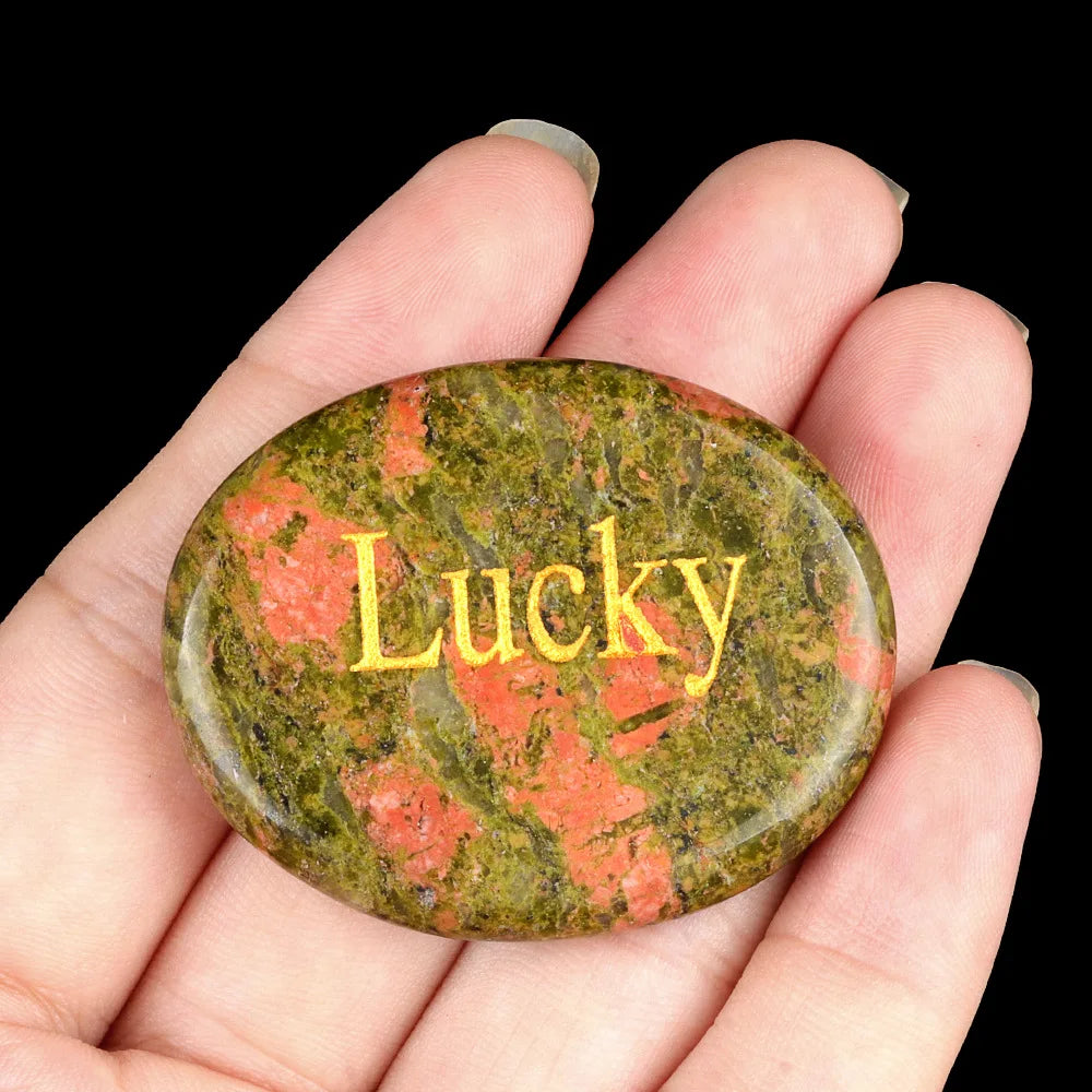 Natural Crystal Stone Ornaments Ellipse Inspirational Room Decor Healing Crystals Energy Feng Shui Jewelry Decoration 40-45mm