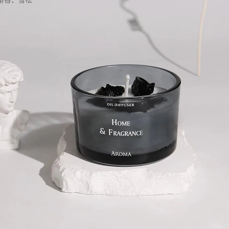 Handcrafted Crystal Scented Candles,  Light-scented Transparent Glass Cup Jar Candles, Festival And Birthday Gifts As Souvenirs
