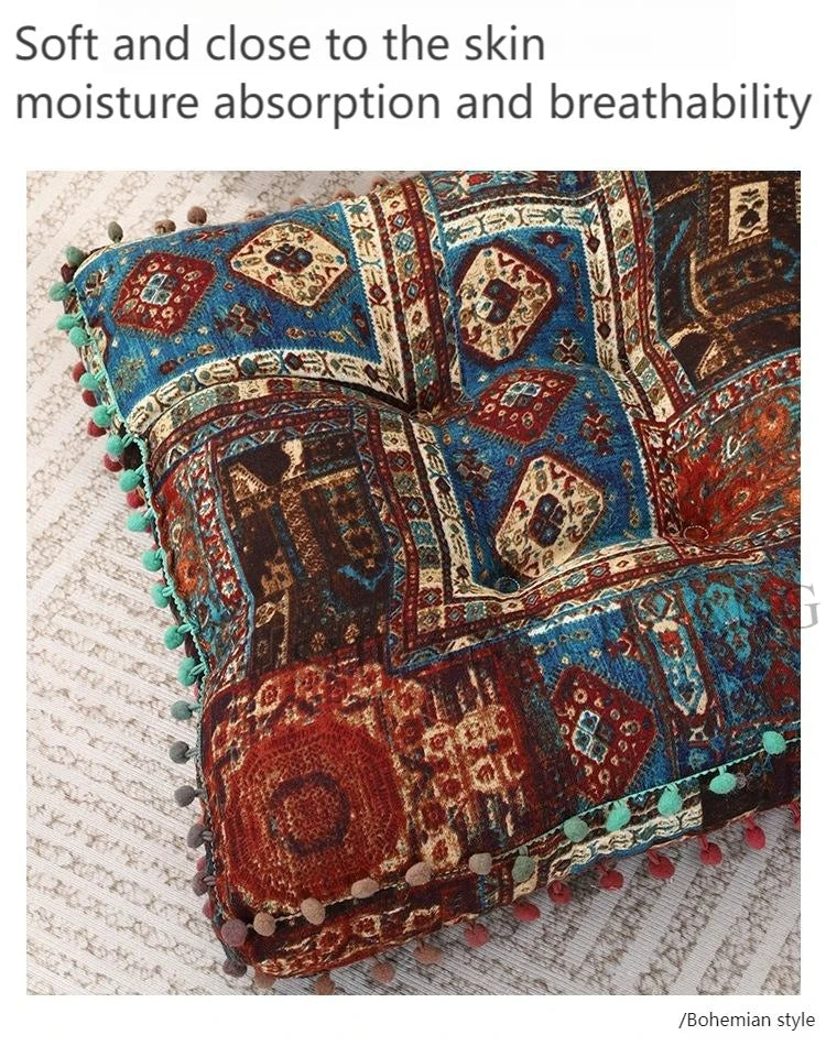 1pc 40x40cm Thick Soft and Comfortable Moroccan Chair Cushion /meditation Pad-suitable for Living Rooms Bedrooms,dining Rooms