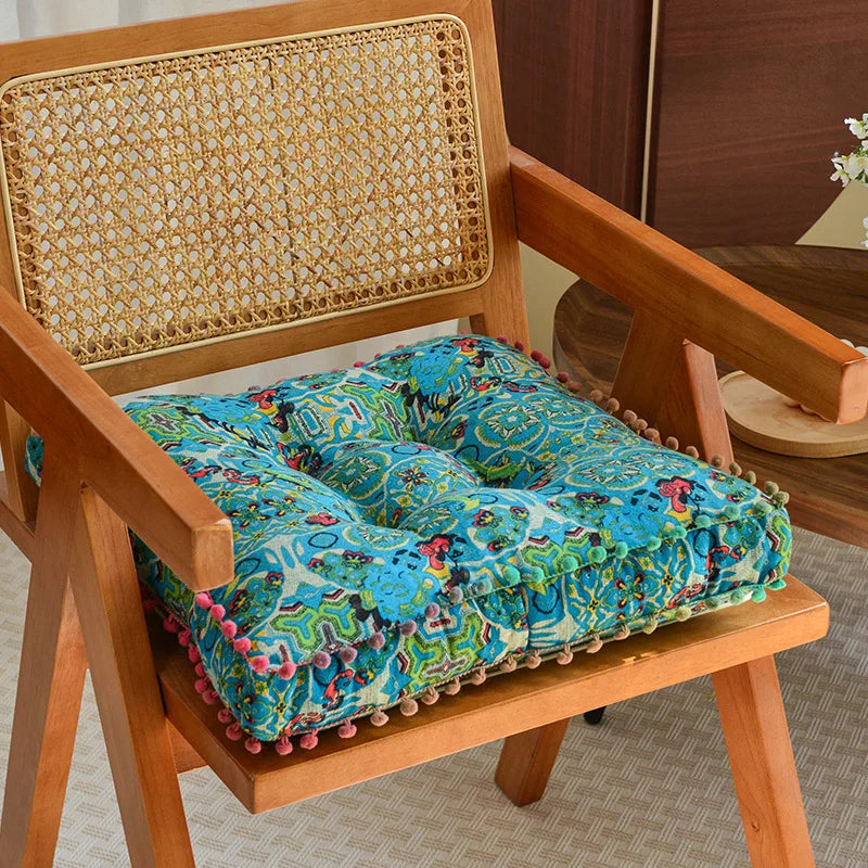1pc 40x40cm Thick Soft and Comfortable Moroccan Chair Cushion /meditation Pad-suitable for Living Rooms Bedrooms,dining Rooms