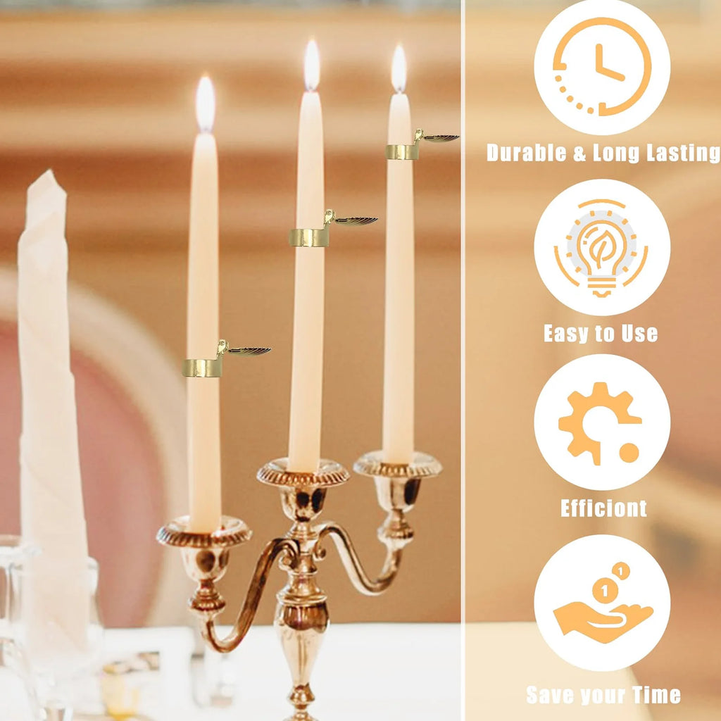 4Pcs Candle Snuffer Candle Extinguisher Metal Shell Pattern Automatic Candle Stopper for Candle Extinguishing