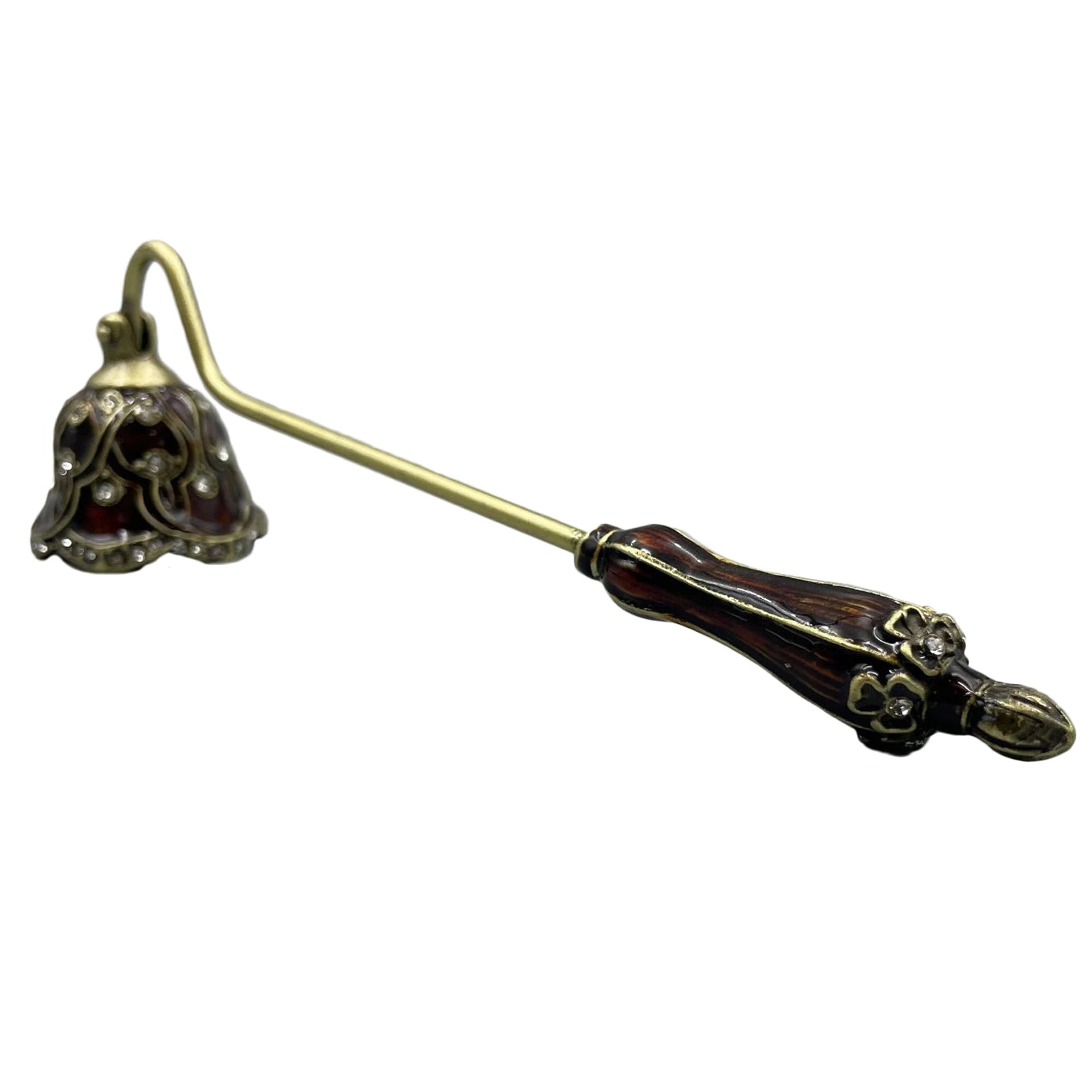 Vintage Flower Candle Snuffer Decorative Candle Extinguisher Flame Safely Long Handle Putting Out Fire Candle Extinguishing Tool