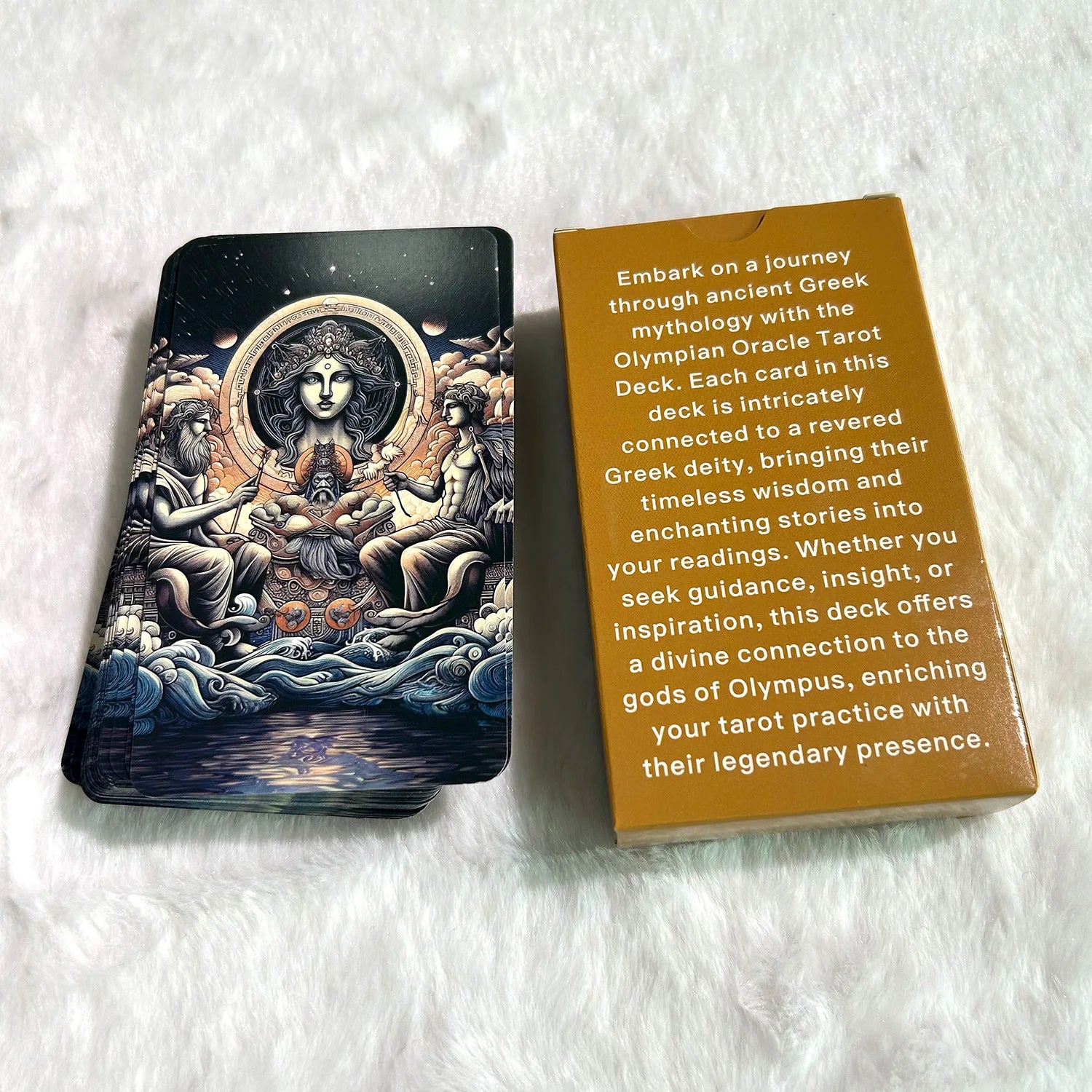 78PCS 70*120mm Tarot Greek Mythology Divination Rune Board Game Classic Innovative Theme Illustration Keywords