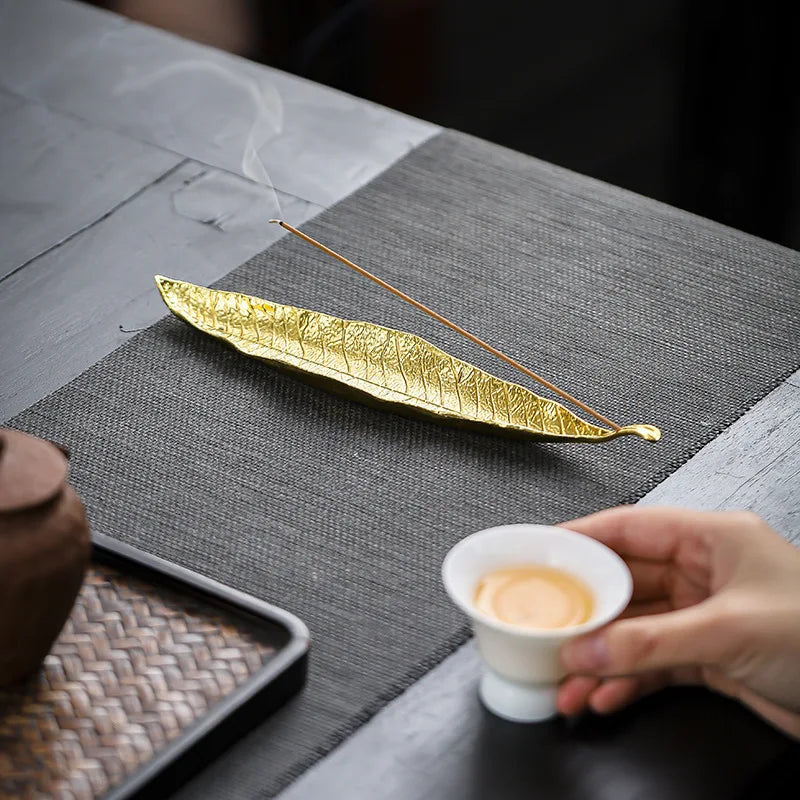 Long Leafs Censer Incense support rods Holder Ash Catcher incense stand Meditation Room Yoga insence burner Accessories XX003