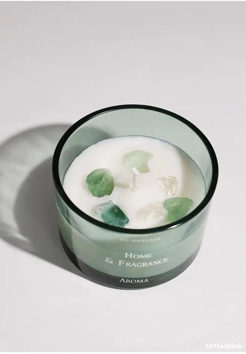 Handcrafted Crystal Scented Candles,  Light-scented Transparent Glass Cup Jar Candles, Festival And Birthday Gifts As Souvenirs