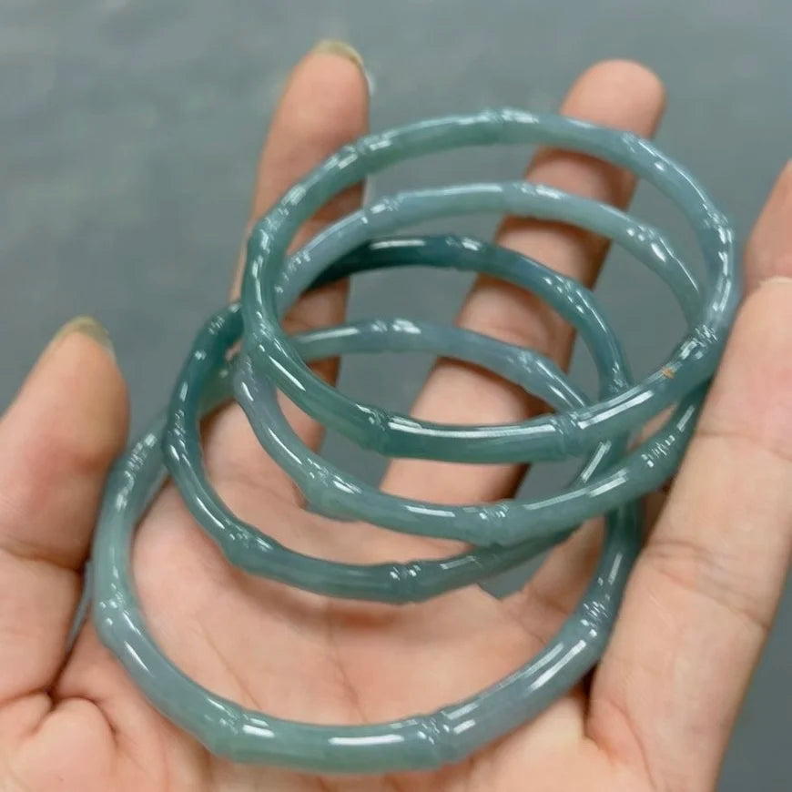 Natural A Blue Knot Bracelet Ascending Jadeite Women'S Jewelry