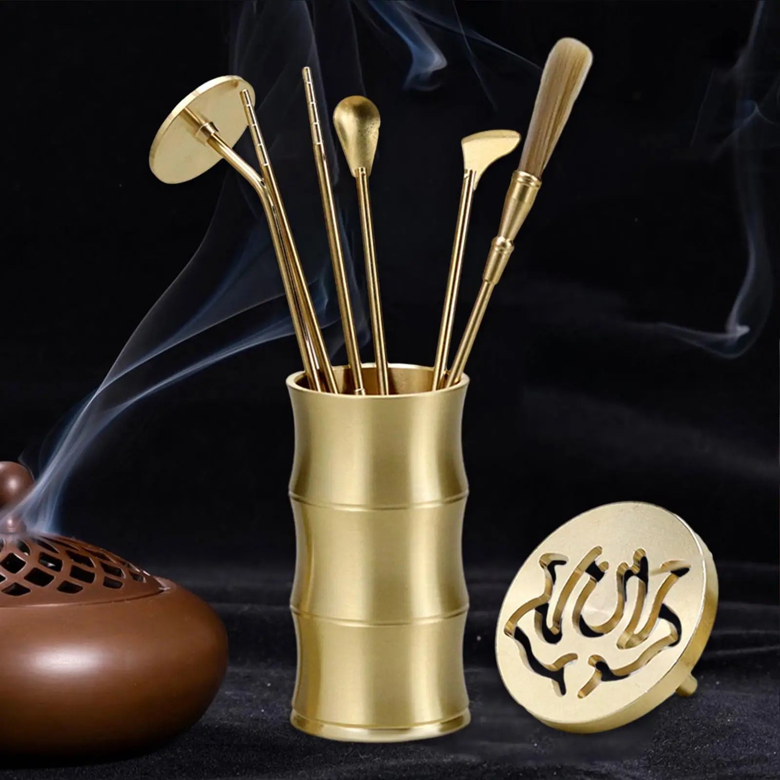 7 Pieces Chinese Incense Ceremony Set Incense Making Set for Yoga Meditation