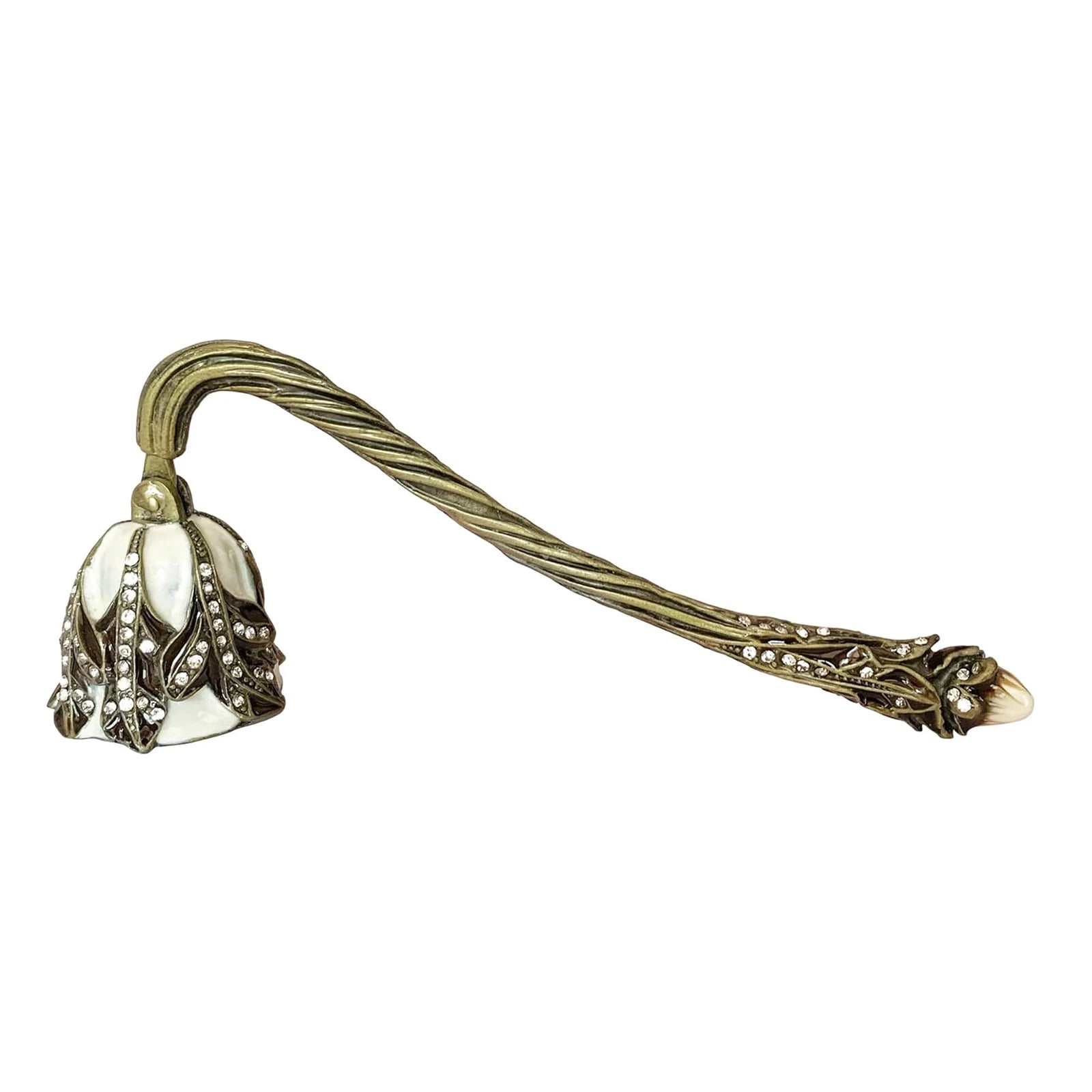Vintage Flower Candle Snuffer Decorative Candle Extinguisher Flame Safely Long Handle Putting Out Fire Candle Extinguishing Tool