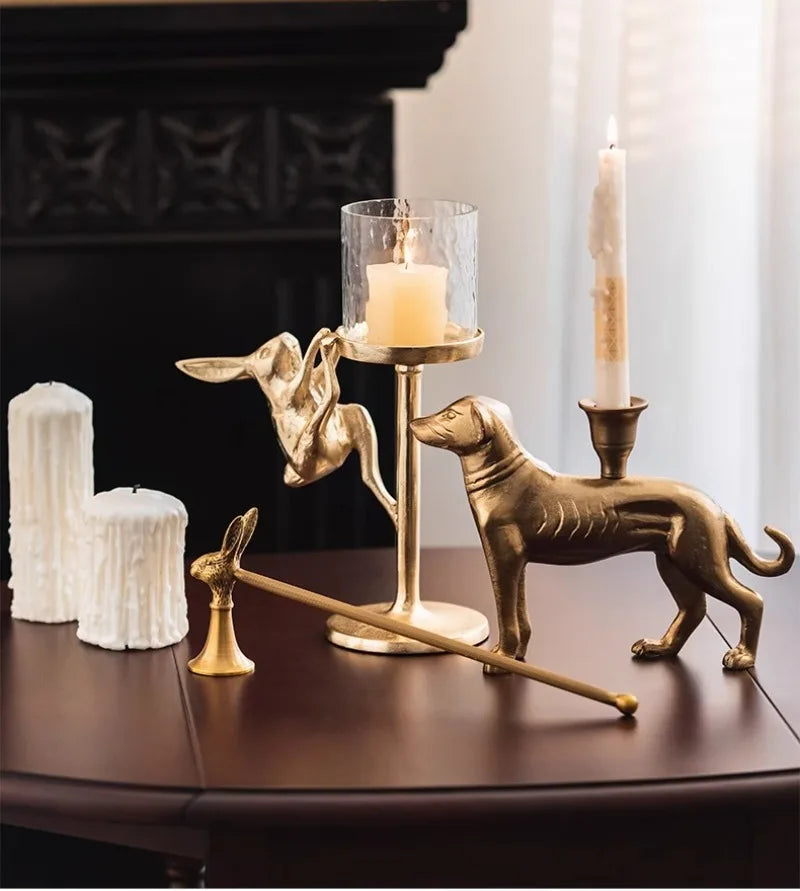 Brass candle extinguisher Retro handheld candle extinguishing cover Aromatherapy candle snuffers Light luxury home decoration