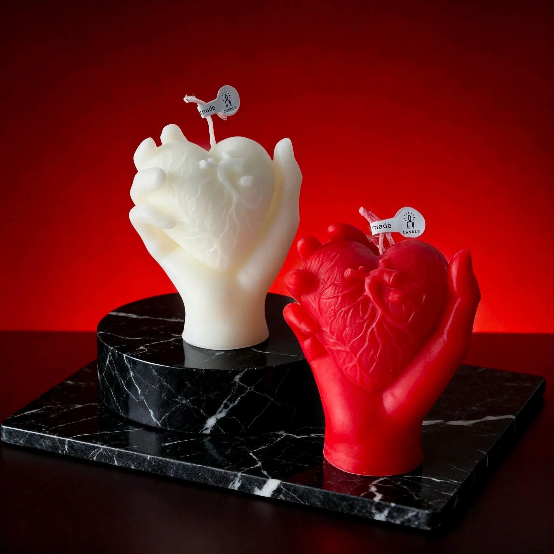 1Pc Handmade Heart Scented Candle - Ins Creative Valentine's Day Romantic Love Gift Home Fragrance Desktop Decorative Candle