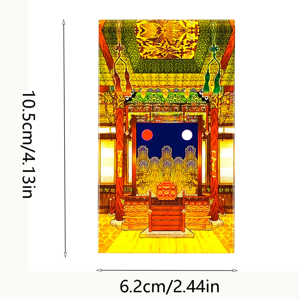 Retro Tarot Cards A 78PCS Chinese-style Tarot Deck Classic Design For Beginners & Pros, Divination, Meditation Party Game