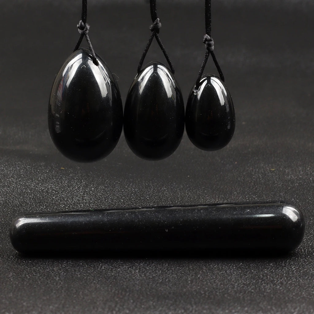 Wholesale Drill Jade Egg Set Quartz Massage Wand Crystal Stone Yoni Ball Pelvic Kegel Exercise Tool Tightening Vaginal Muscle