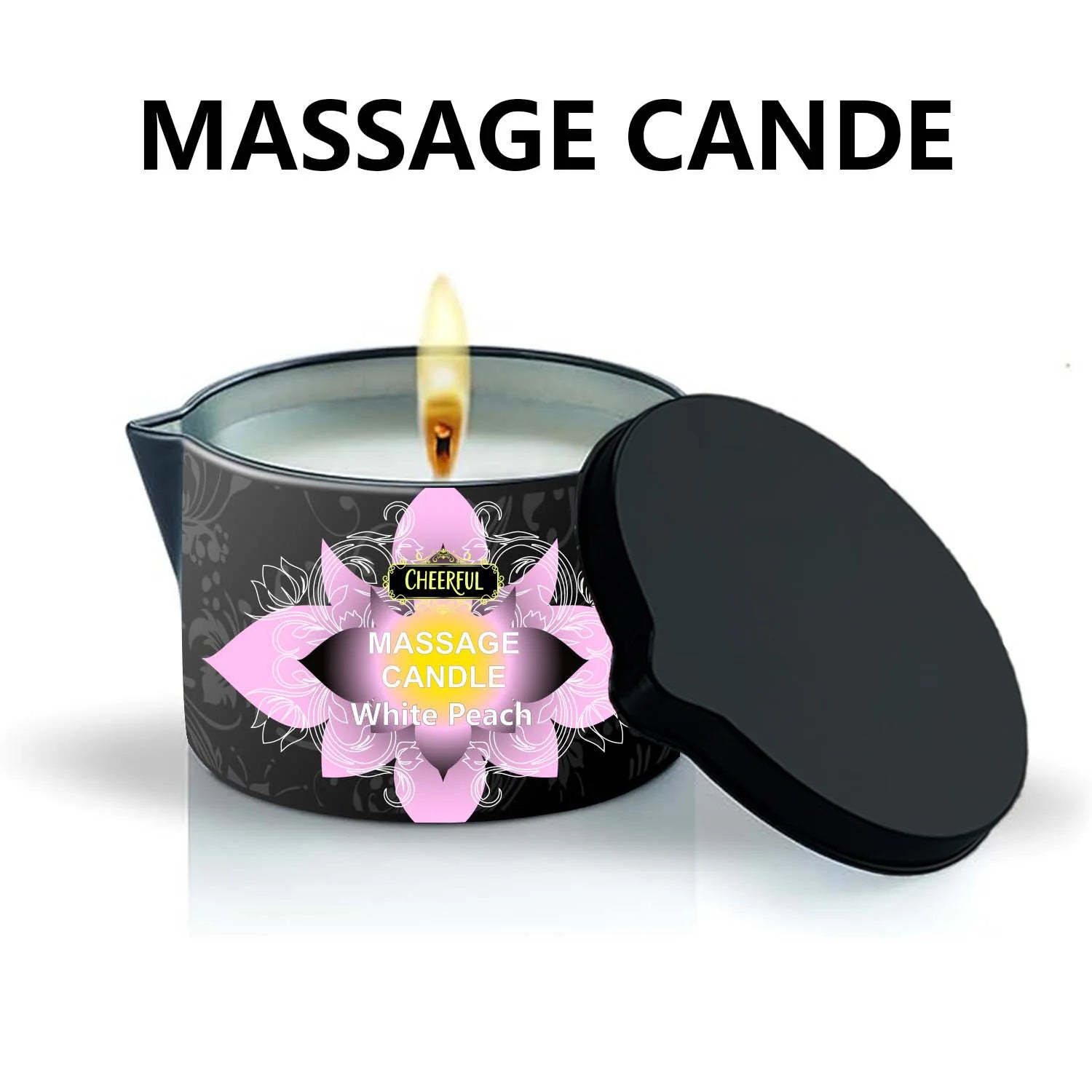1PC Massage Oil Candles，luxury aromatherapy candles，for Stress Relief and SkinMoisturizing, SM Product Scented Candle Body Oil