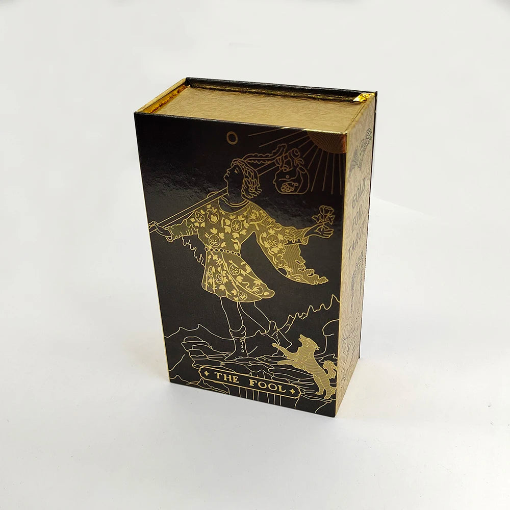 New Plastic Rider Waite Tarot Hot Stamping Gold Foil Tarot Exquisite Board Game Divination Cards For Collection