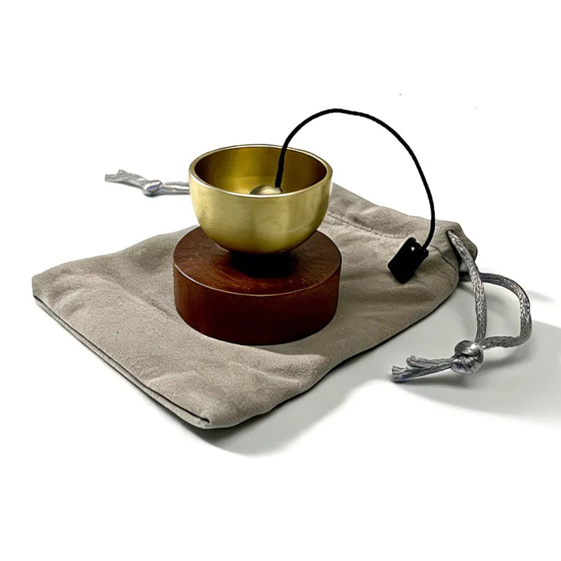 1PC Mini Song Bowl Set Meditation Clear Ringtone Musical Instrument Relax Female Anxiety Anxiety Healing Yoga Reduce Stress Bell