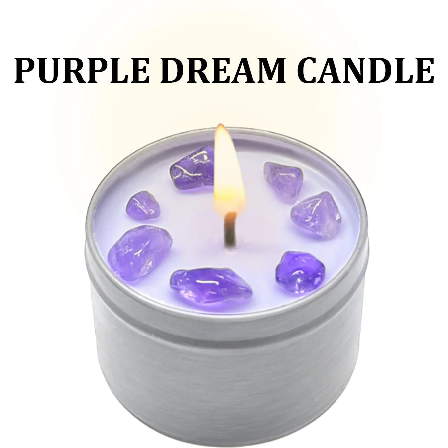 Scented Candles – 3oz Crystal Ritual Scented Candle with Soy Wax, Suitable Daily Use, Holiday Gifts, Use Halloween Home Decor