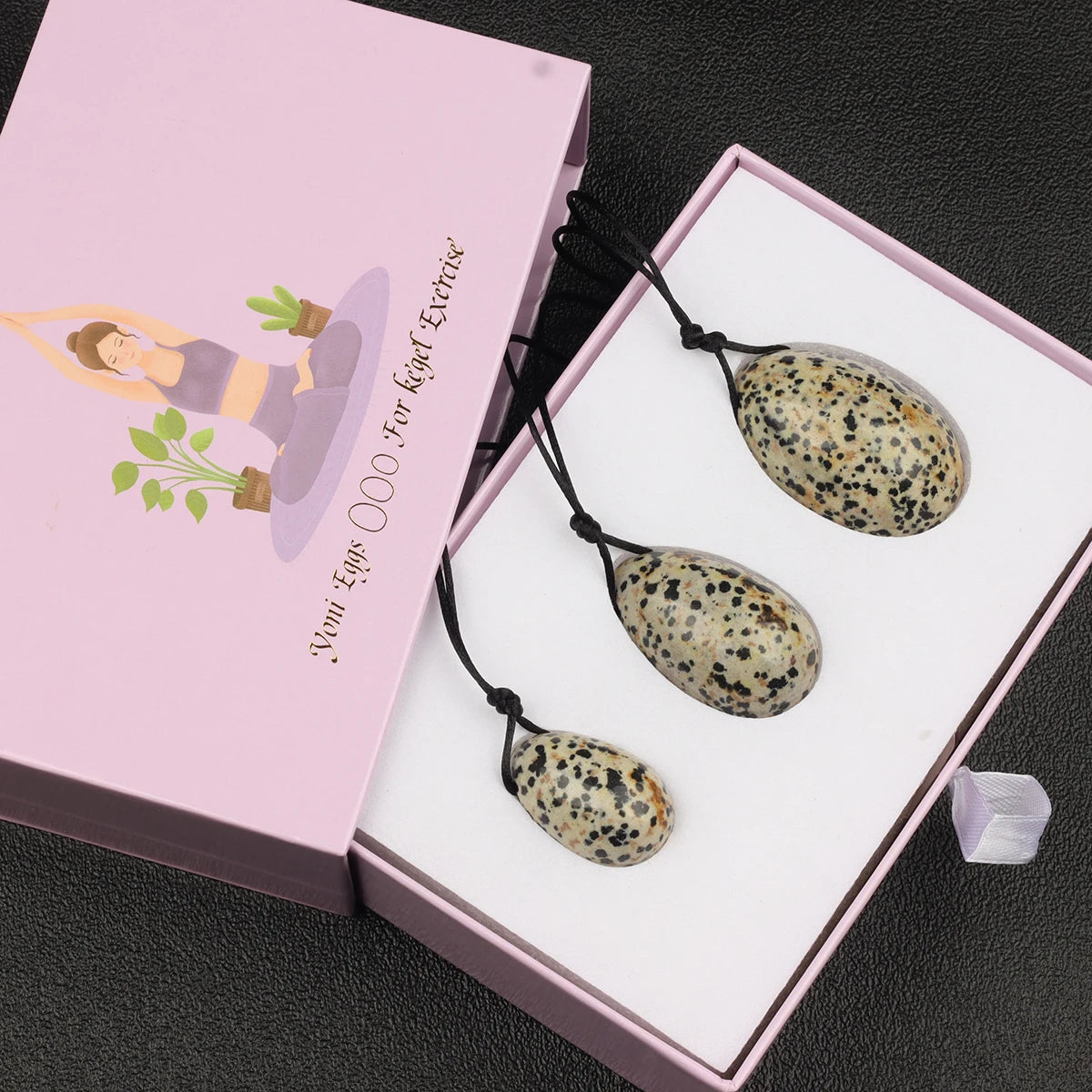 Wholesale Drill Jade Egg Set Quartz Massage Wand Crystal Stone Yoni Ball Pelvic Kegel Exercise Tool Tightening Vaginal Muscle